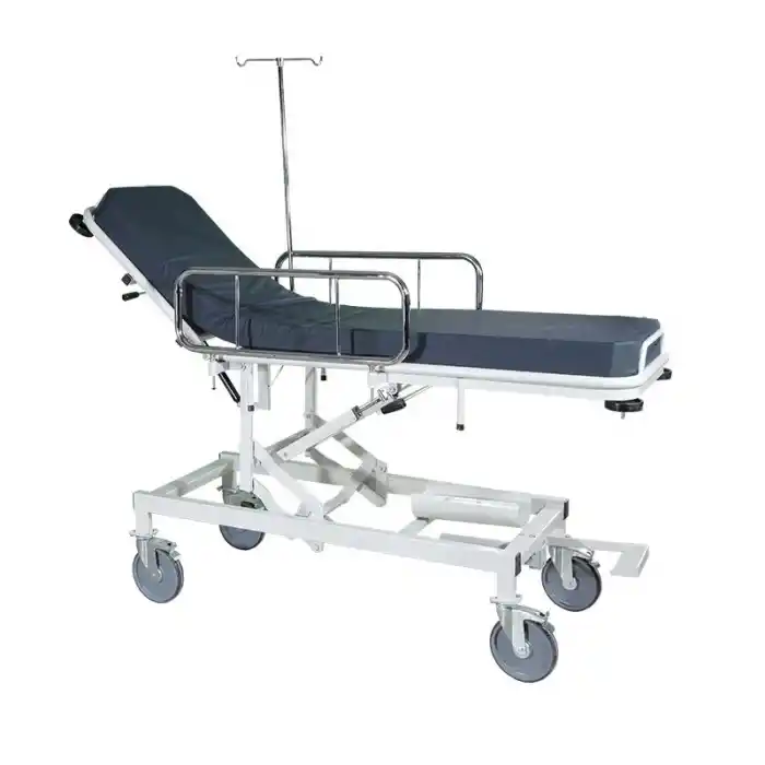 Acil Müdahale Sedyesi | Trendelenburg Özellikli, Hidrolik Ayarlı, Nikelaj Korkuluklu E-216