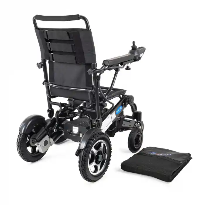 Comfort Plus Akülü Tekerlekli Sandalye Siyah | Katlanabilir Güçlü Sürüş Ergostar-Lux