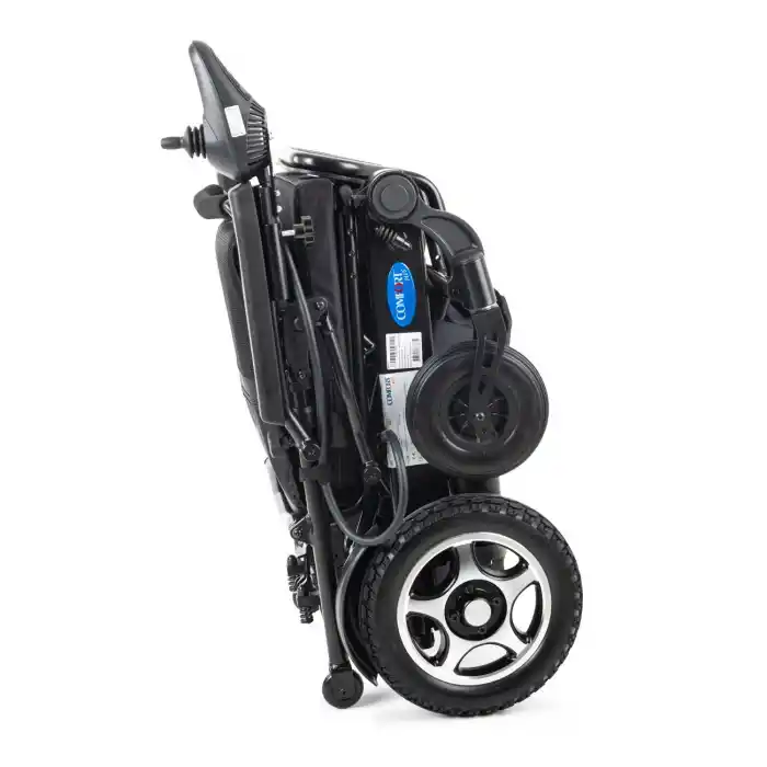 Comfort Plus Akülü Tekerlekli Sandalye Siyah | Katlanabilir Güçlü Sürüş Ergostar-Lux