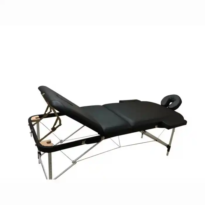 Comfort Plus Masaj Masası Siyah | Alüminyum Ayaklı, Ayarlanabilir Yükseklik, Taşıma Çantalı GA-305