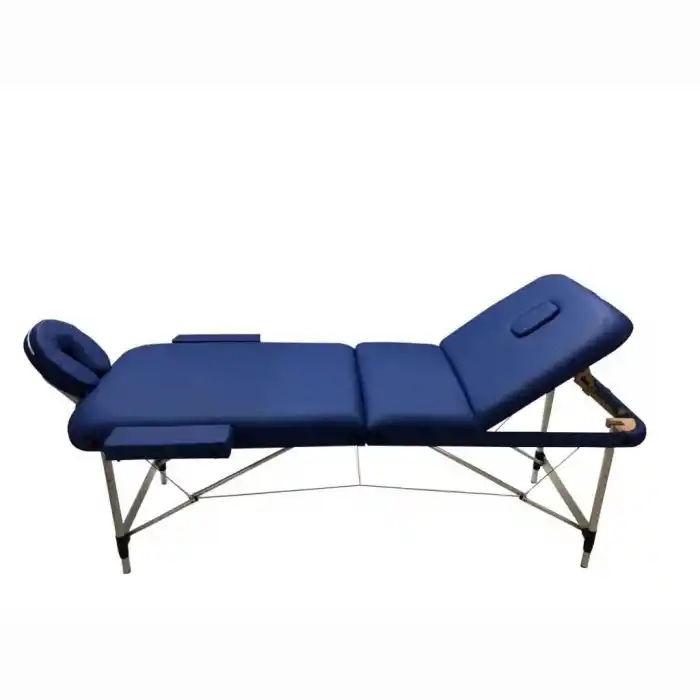 Comfort Plus Masaj Masası Mavi | Alüminyum Ayaklı, Ayarlanabilir Yükseklik, Taşıma Çantalı GA-305
