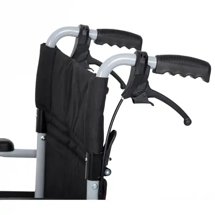 Comfort Plus Transfer Tekerlekli Sandalye Silver | 45 cm Oturum, Alüminyum Gövde, Katlanabilir Sırtlı DM-337