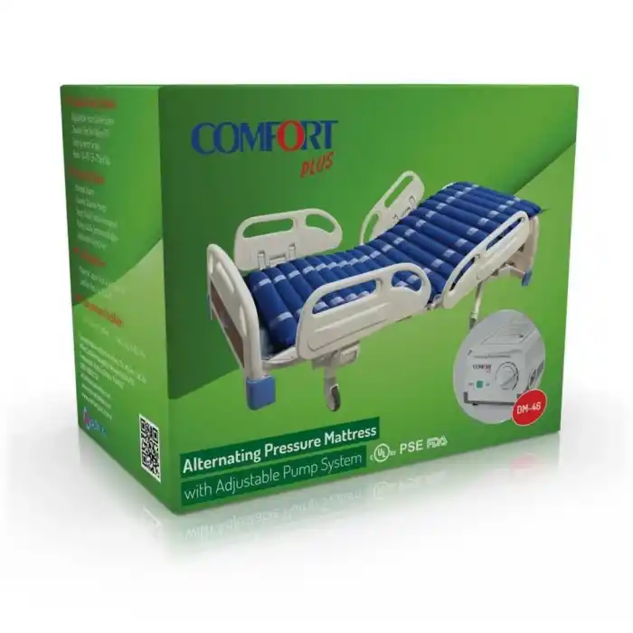 Comfort Plus Havalı Yatak | Boru Tipi, Ayarlanabilir Basınç Motorlu, Dalgalı Şişme Sistemi DM-46