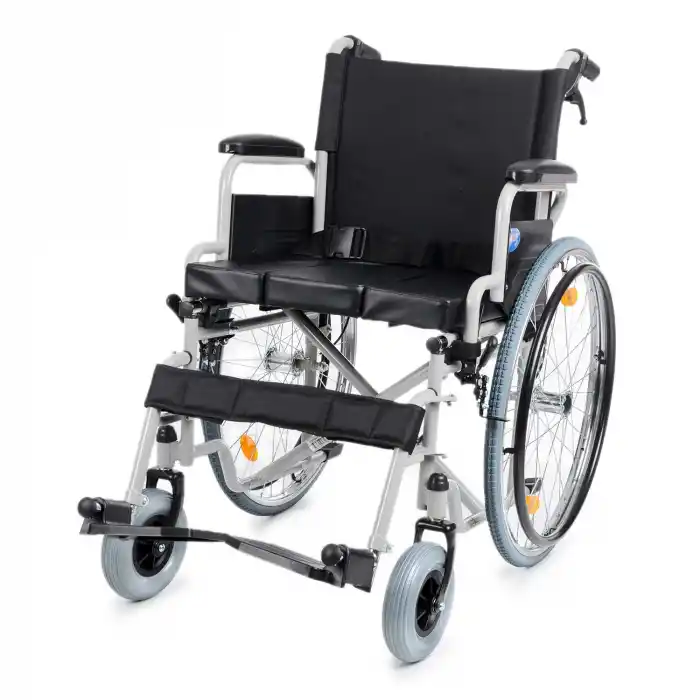 Comfort Plus Tekerlekli Sandalye | WC Özellikli, 45 cm Oturum Genişliği, Refakatçi Frenli, Çelik Gövde DM-545