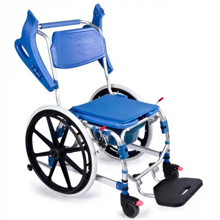 Comfort Plus Tekerlekli Sandalye | Banyo ve Tuvalet Özellikli, Quick Release, Alüminyum Gövde DM-72