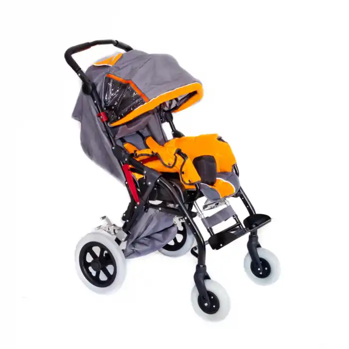 Comfort Plus Engelli Puseti Turuncu | Alüminyum Şase, İki Yönlü Ayarlanabilir Koltuk, 35 cm Oturum Genişliği, DM-8001 BUGGY
