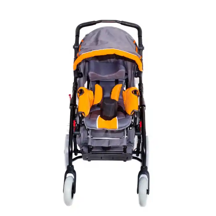 Comfort Plus Engelli Puseti Turuncu | Alüminyum Şase, İki Yönlü Ayarlanabilir Koltuk, 35 cm Oturum Genişliği, DM-8001 BUGGY