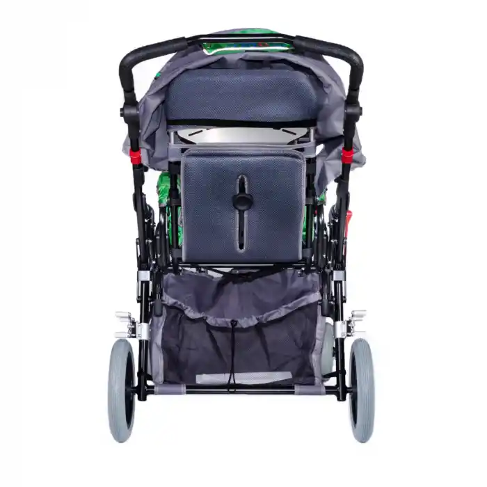 Comfort Plus Engelli Puseti Yeşil | Alüminyum Şase, İki Yönlü Ayarlanabilir Koltuk, 40 cm Oturum Genişliği, DM-8001 BUGGY