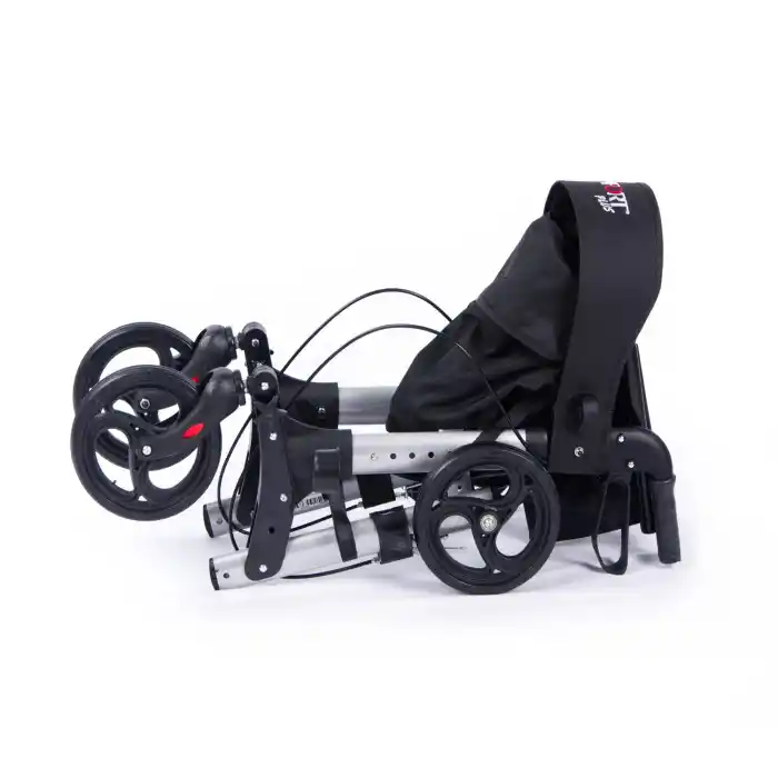 Comfort Plus Rolatör Yürüteç Gümüş | Alüminyum Gövde, Oturmalı, Katlanabilir ve Frenli DM-9102