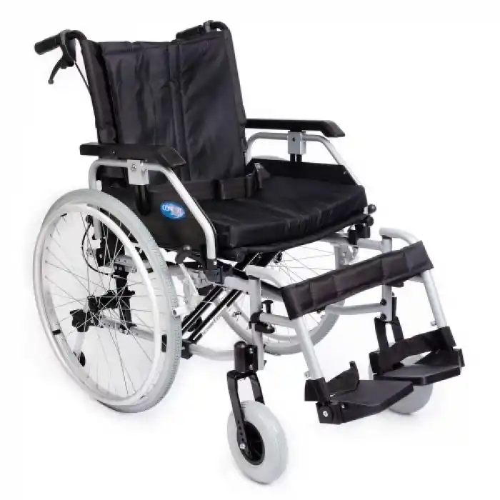 Comfort Plus Tekerlekli Sandalye | Geniş Oturumlu, Hafif Alüminyum Gövde, Quick Release Tekerlekli DM-Strong 50 cm