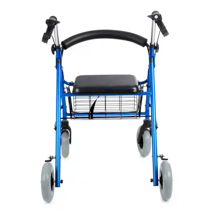 Comfort Plus Rolatör Yürüteç | Kalın Tekerlekli, 360° Dönebilen, Katlanabilir Alüminyum Gövde DY049146L