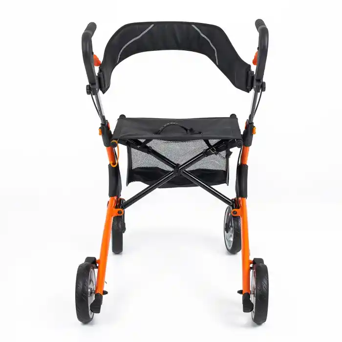 Comfort Plus Rolatör Yürüteç Turuncu | Alüminyum Gövde, 7 PVC Tekerlekli, Katlanabilir ve Frenli DY049147L