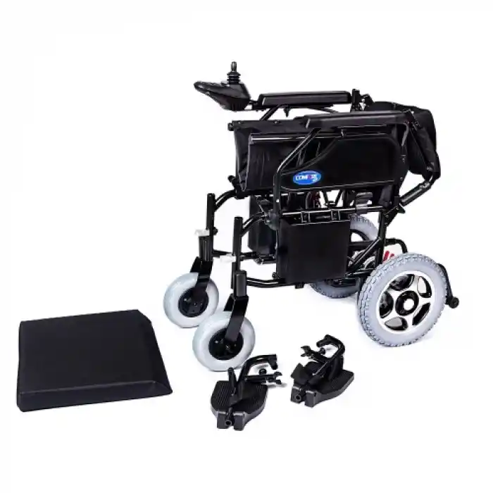 Comfort Plus Easylife Eko Akülü Tekerlekli Sandalye | Katlanabilir Alüminyum Şase, 250W Motor, 20Ah Akü
