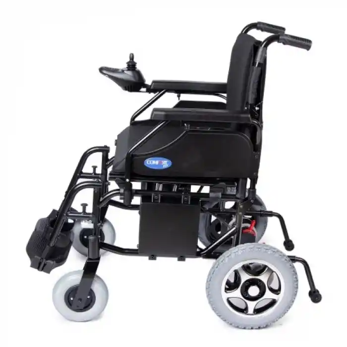 Comfort Plus Easylife Eko Akülü Tekerlekli Sandalye | Katlanabilir Alüminyum Şase, 250W Motor, 20Ah Akü