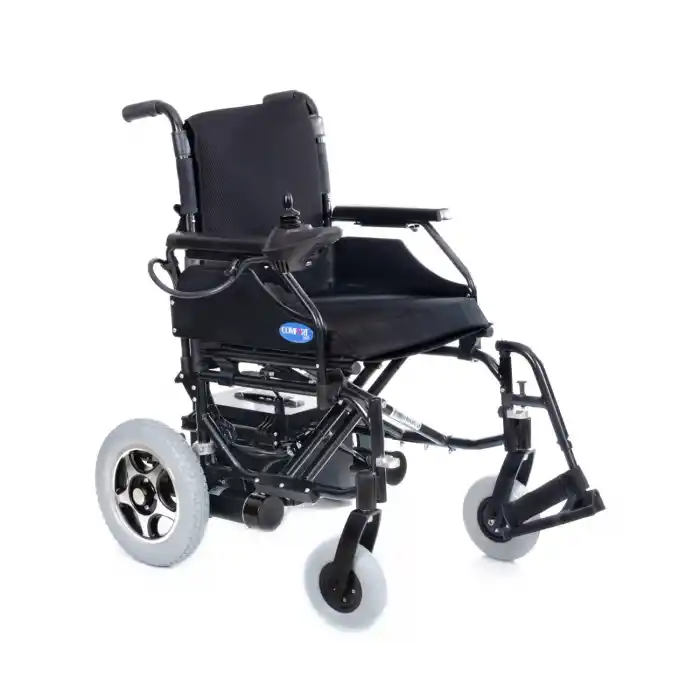 Comfort Plus Akülü Tekerlekli Sandalye Siyah | 340W Motor, Katlanabilir Çelik Şase, 120 kg Taşıma Kapasiteli Escape LX