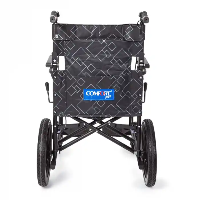 Comfort Plus Transfer Tekerlekli Sandalye | Kompakt Yapı, Refakatçi Frenli, Emniyet Kemerli KY8711-16