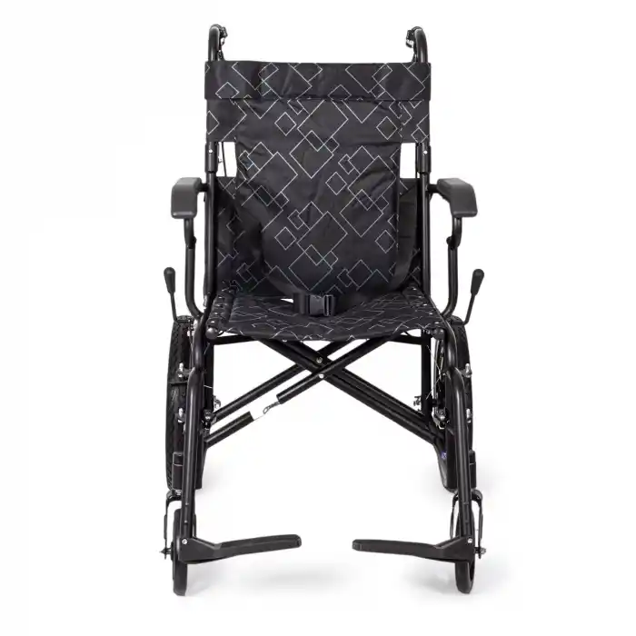 Comfort Plus Transfer Tekerlekli Sandalye | Kompakt Yapı, Refakatçi Frenli, Emniyet Kemerli KY8711-16