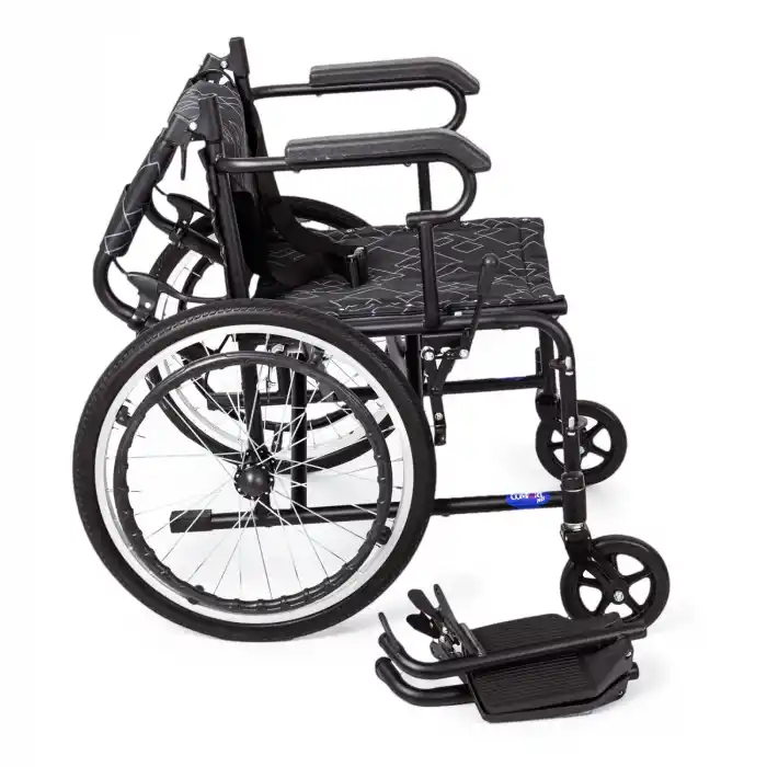 Comfort Plus Transfer Tekerlekli Sandalye | Katlanabilir Yapı, Refakatçi Frenli, Emniyet Kemerli KY8711-20