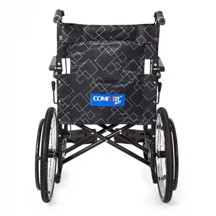 Comfort Plus Transfer Tekerlekli Sandalye | Katlanabilir Yapı, Refakatçi Frenli, Emniyet Kemerli KY8711-20