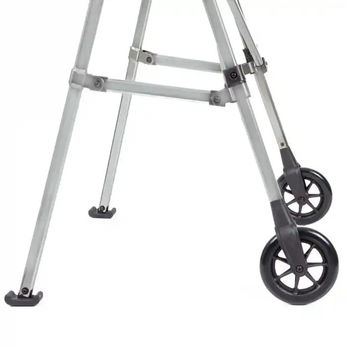 Comfort Plus Walker Yürüteç | 2 Tekerlekli Alüminyum Gövde, Katlanabilir ve Ayarlanabilir KY918L