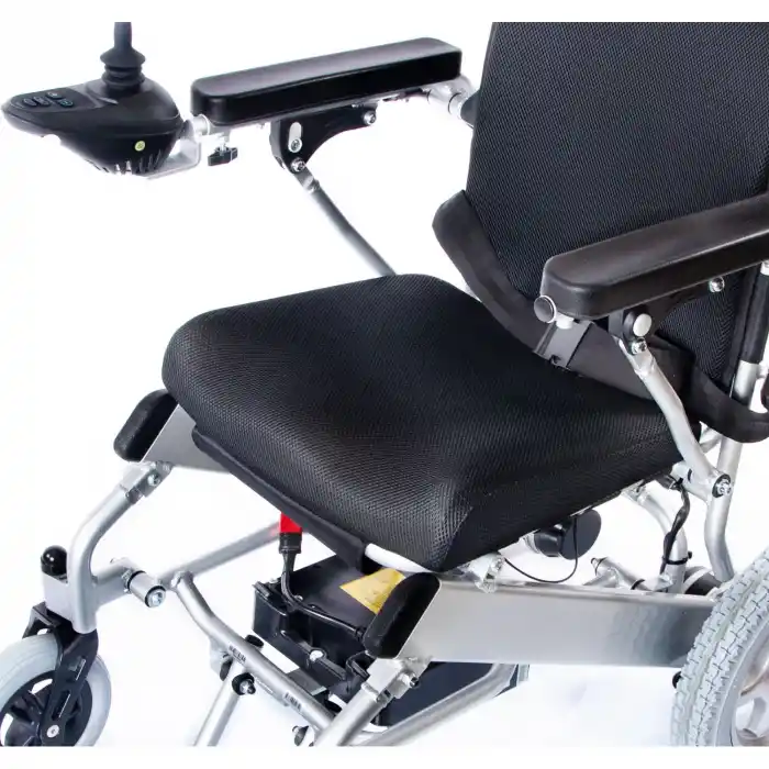 Creative Akülü Tekerlekli Sandalye | Katlanabilir Eloksal Boyalı Şase, Visco Jelli Minderli, 100 kg Taşıma Kapasiteli CR-6012