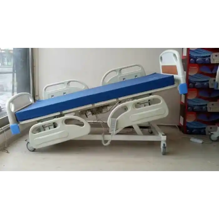 Full ABS 4 Motorlu Hasta Karyolası | Trendelenburg Özellikli, Konforlu ve Dayanıklı Yatak Sistemi