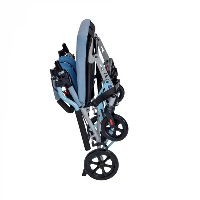 Golfi Alüminyum Tekerlekli Sandalye | Katlanabilir Hafif Gövde ve Refakatçi Fren Sistemi G504