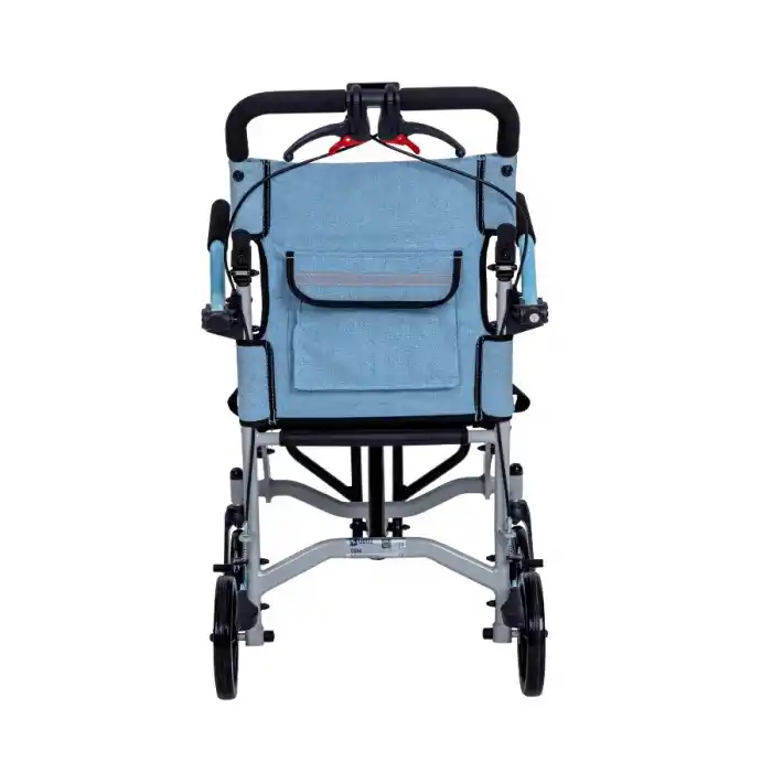 Golfi Alüminyum Tekerlekli Sandalye | Katlanabilir Hafif Gövde ve Refakatçi Fren Sistemi G504