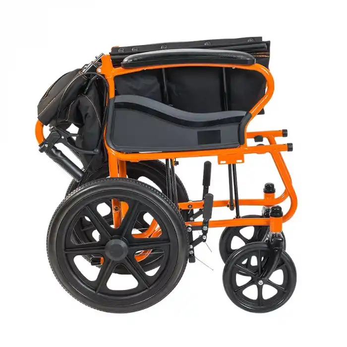 Golfi Refakatçili Tekerlekli Sandalye | Katlanabilir Transfer Tipi Kompakt Tasarım G105