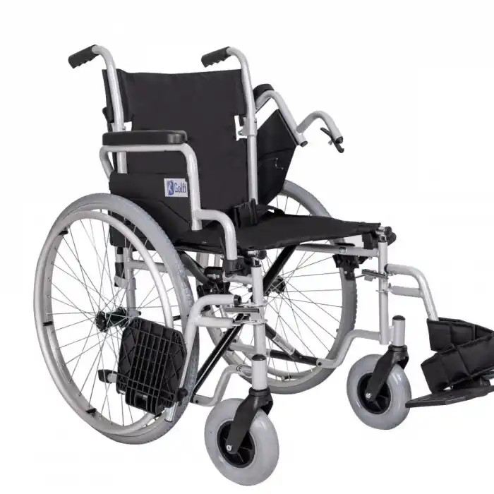 Golfi Standart Manuel Tekerlekli Sandalye | Çelik Gövde, Katlanabilir Yapı, PU Tekerlek G130