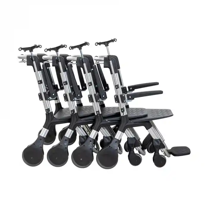 Golfi Hastane Tekerlekli Sandalye | Alüminyum Gövde, Serum Askılı Transfer Modeli G507