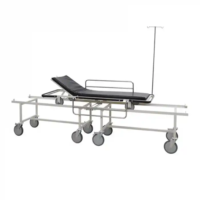 Hasta Transfer Sedyesi | Kilitlenebilir Alt Araba, 150 mm Tekerlekli, Sıvı Geçirmez Minderli E-214