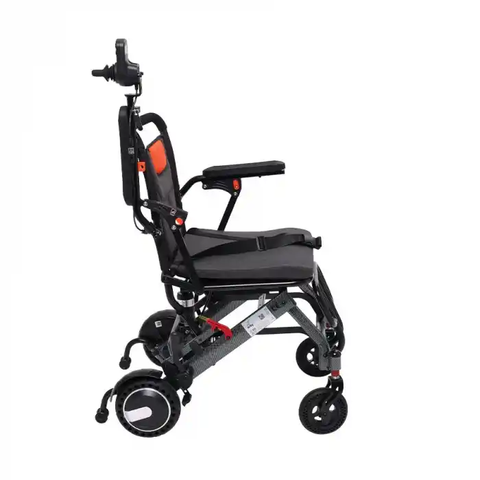 Jetty Hafif Akülü Tekerlekli Sandalye | Katlanabilir Uzaktan Kumandalı Alüminyum Gövde JT-308