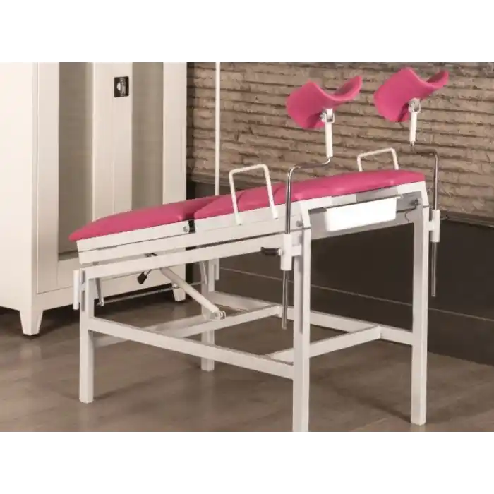 Jinekolojik Muayene Masası | Manuel Sırt ve Trendelenburg Ayarlı, Vinleks Yatak Platformlu TM-A1013
