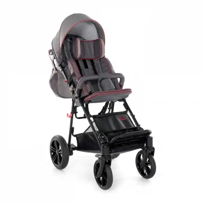 Mywam Zefir Engelli Çocuk Puseti | Hafif ve Katlanabilir Tasarım, Ayarlanabilir Sırtlık-Ayaklık, Dolgu Tekerli, Full Destekli Puseti