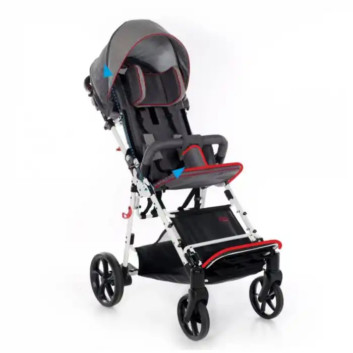 Mywam Zefir Engelli Çocuk Puseti | Hafif ve Katlanabilir Tasarım, Ayarlanabilir Sırtlık-Ayaklık, Dolgu Tekerli, Full Destekli Puseti