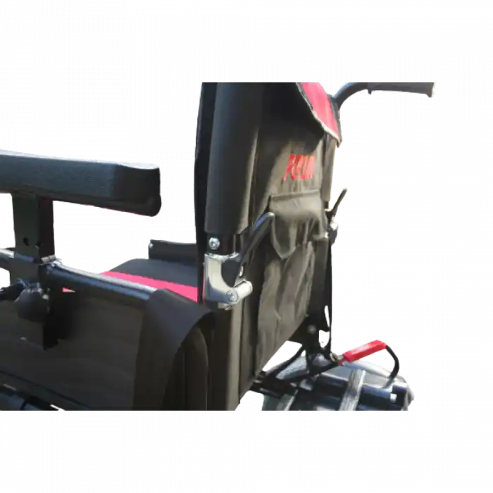 Poylin P201 Katlanabilir Akülü Tekerlekli Sandalye | Çelik Gövde, Kompakt Tasarım, 120 kg Taşıma Kapasiteli