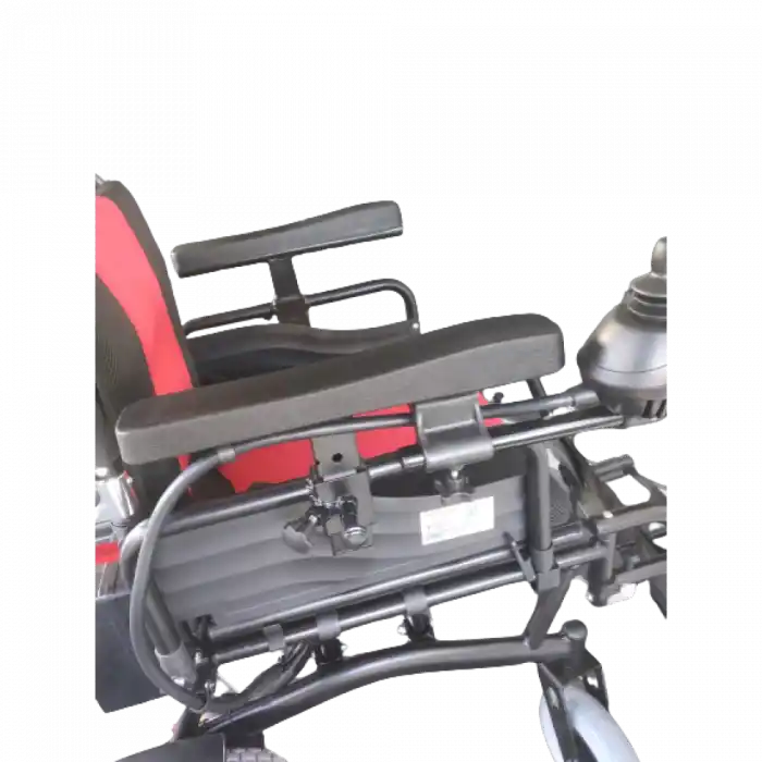Poylin P201 Katlanabilir Akülü Tekerlekli Sandalye | Çelik Gövde, Kompakt Tasarım, 120 kg Taşıma Kapasiteli