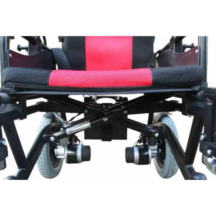 Poylin P201 Katlanabilir Akülü Tekerlekli Sandalye | Çelik Gövde, Kompakt Tasarım, 120 kg Taşıma Kapasiteli