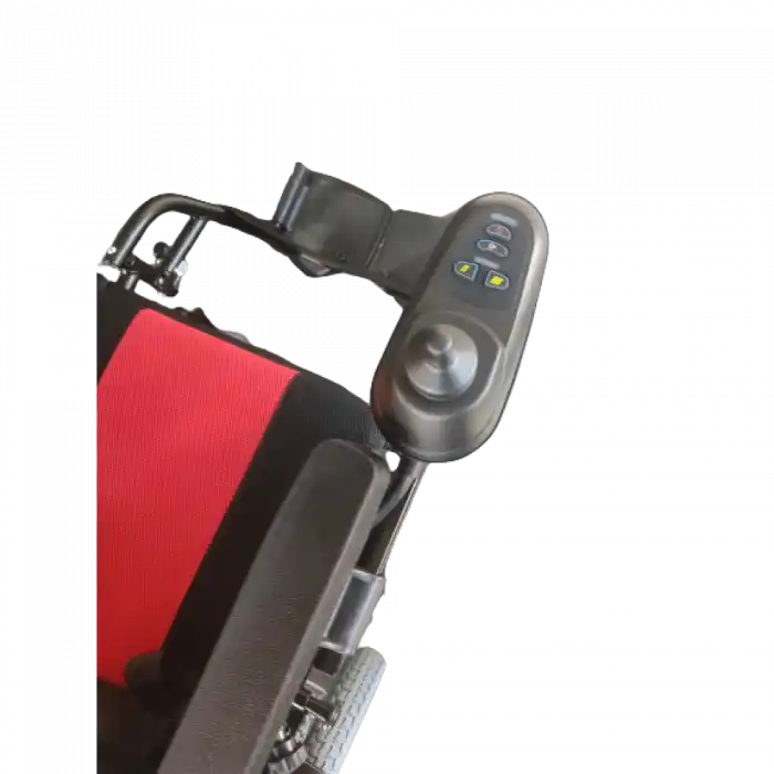 Poylin P201 Katlanabilir Akülü Tekerlekli Sandalye | Çelik Gövde, Kompakt Tasarım, 120 kg Taşıma Kapasiteli