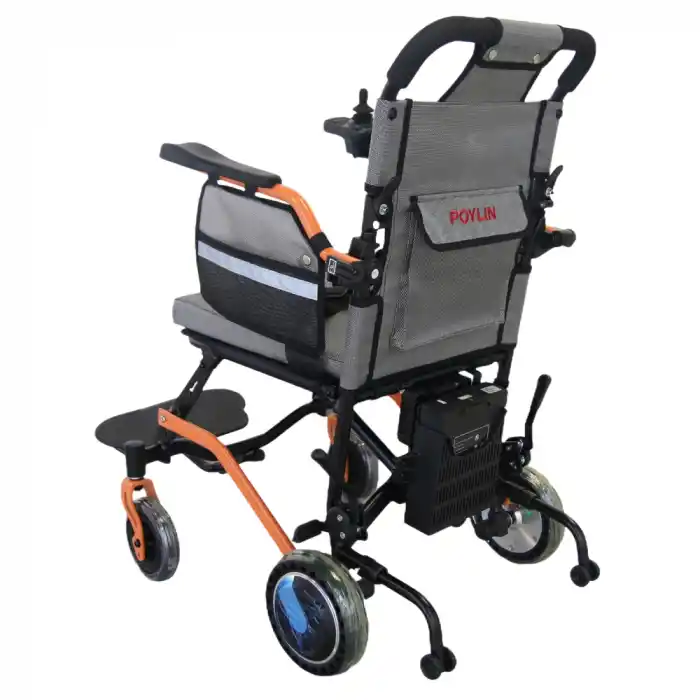 Poylin Akülü Tekerlekli Sandalye | Katlanabilir Şase, Uzaktan Kumandalı, 18 kg Ağırlık P204