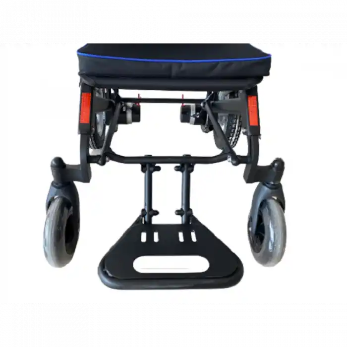 Poylin Akülü Tekerlekli Sandalye | Katlanabilir Çelik Şase, Çift Yön Joystick P205