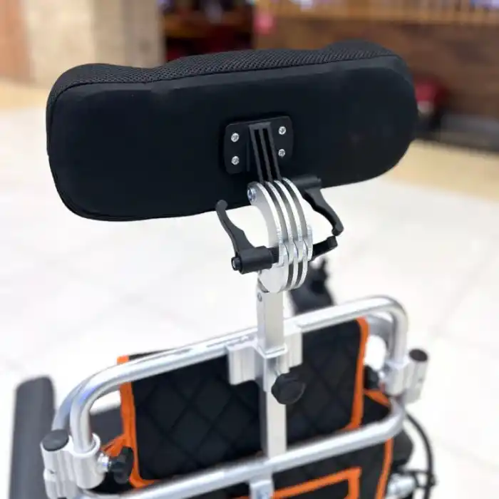 Poylin Akülü Tekerlekli Sandalye | Katlanabilir Alüminyum Şase, Sırt Yatırmalı P206