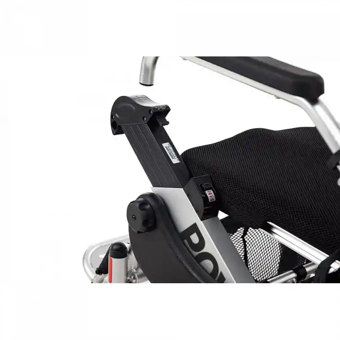 Poylin Akülü Tekerlekli Sandalye | Katlanabilir Alüminyum Şase, Sırt Kırılabilir, Sepetli ve Kompakt Yapı P209S