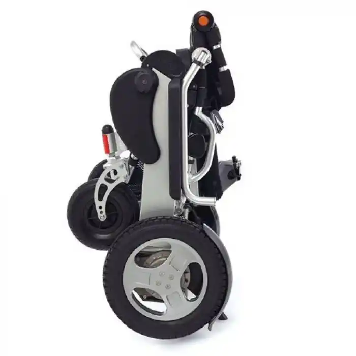 Poylin Akülü Tekerlekli Sandalye | Katlanabilir Alüminyum Şase, Sırt Kırılabilir, Sepetli ve Kompakt Yapı P209S