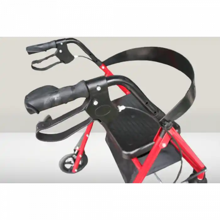 Poylin YERLİ Ekonomik Rollatör | Katlanabilir Yapı, Oturma Alanı, Taşıma Sepetli P580Y