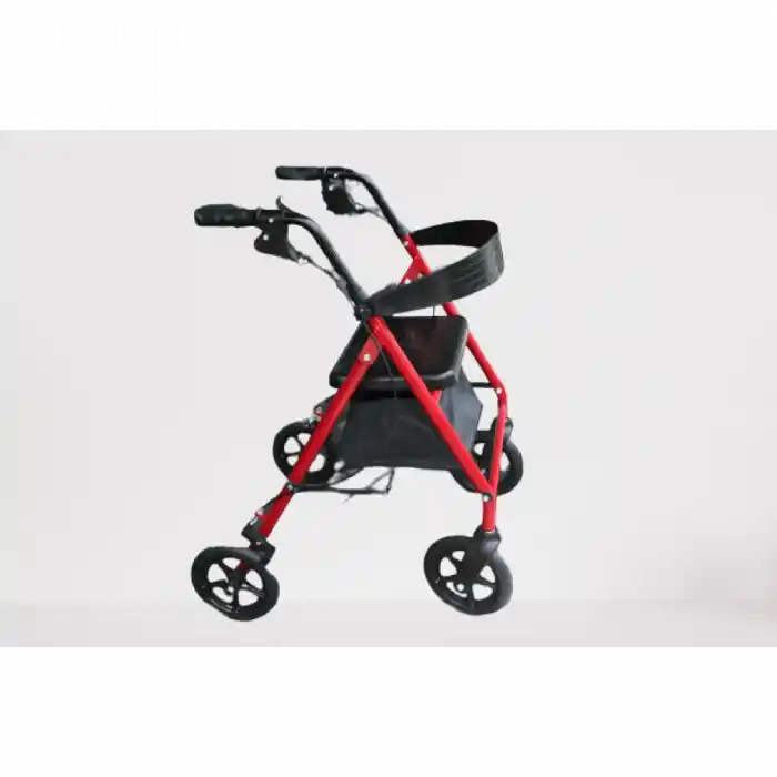 Poylin YERLİ Ekonomik Rollatör | Katlanabilir Yapı, Oturma Alanı, Taşıma Sepetli P580Y