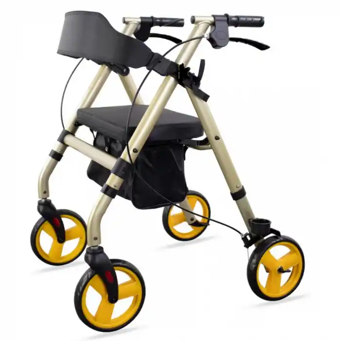 Poylin Ekonomik Rollatör | Katlanabilir Yapı, Oturma Alanı, Frenli Tekerlekli P581