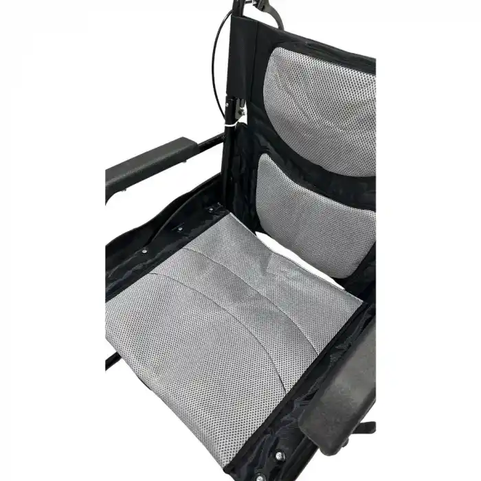 Poylin Refakatçi Tekerlekli Sandalye | Katlanabilir Çelik Gövde, Refakatçi Frenli, Hafif ve Kompakt Yapılı P805