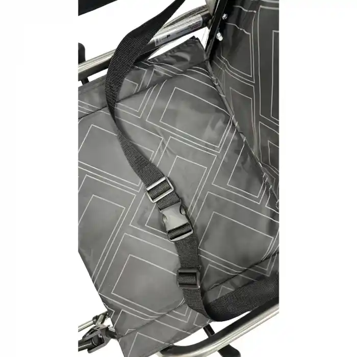 Poylin Tekerlekli Refakatçi Tekerlekli Sandalye | Katlanabilir Alüminyum Şase, Refakatçi Frenli, Hafif ve Portatif P807K